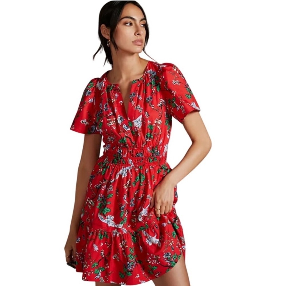 Anthropologie Somerset Mini Dress Cotton XS Petite